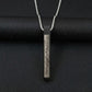 Ayat ul Kursi Bar Necklace (Black & Silver)