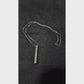 Ayat ul Kursi Bar Necklace (Black & Silver)
