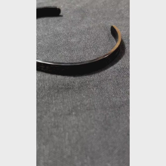 AYAT-UL-KURSI CUFF - Stainless Steel (Black)