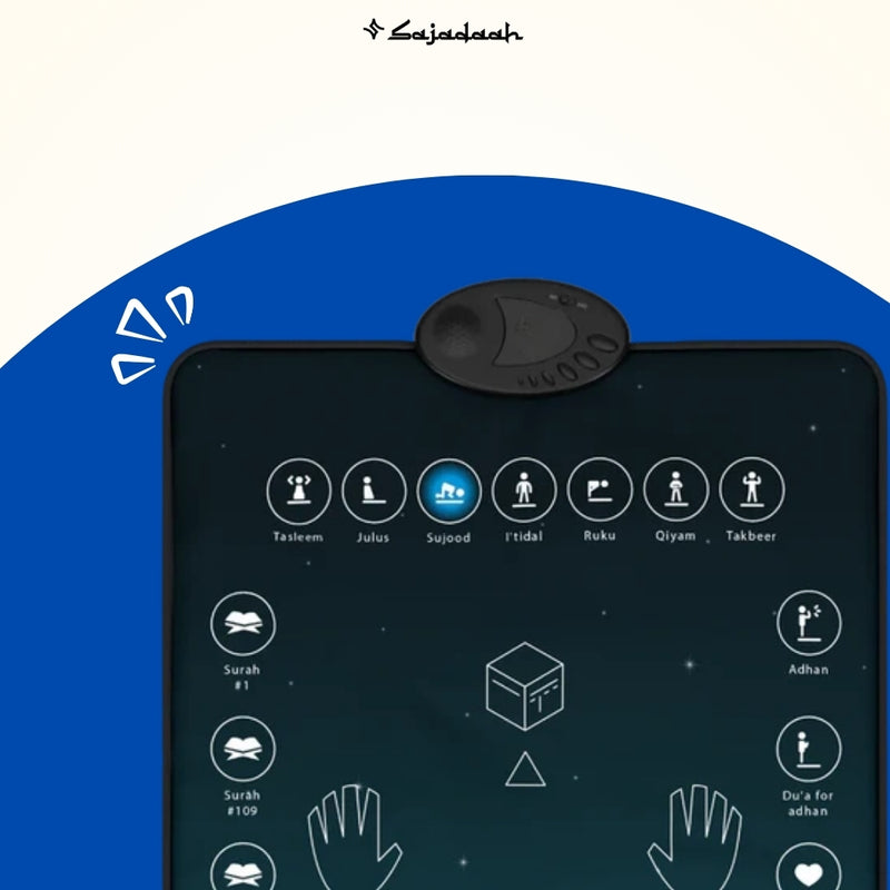 Award Winning | (25+ Touch Sensitive Keys) Smart Interactive Adult Prayer Mat | 15+ Languages | Original Version | 8+ Years | A beautiful Gift for Loved Ones